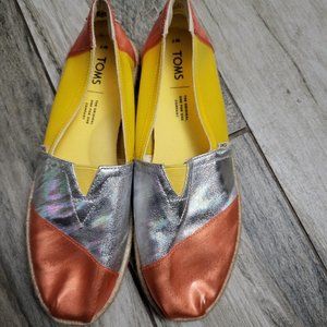 Toms Alparata Gold Fusion Espadrilles 7W